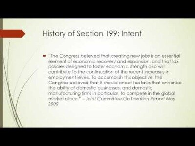 domestic production activities deduction