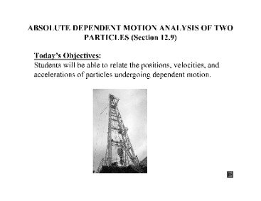 dependent motion