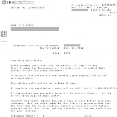 certified letter from irs